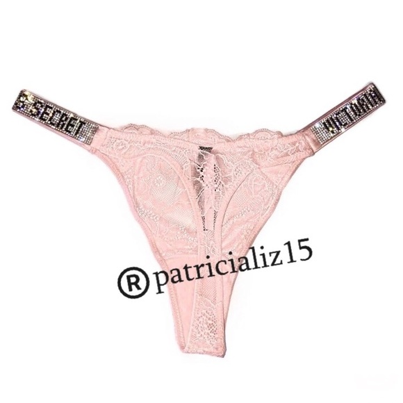 Lot De 7 Strings Victoria's Secret Shine Strap - Taille M, Coloris Assortis, Neufs étiquetés